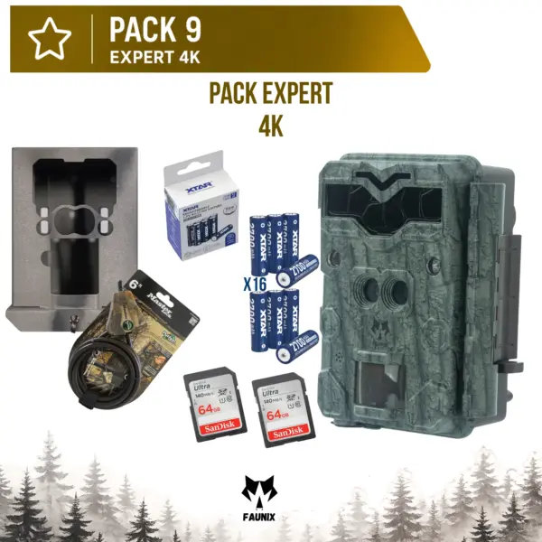 Caméra de chasse Faunix Full HD étanche IP67 résistante aux intempéries